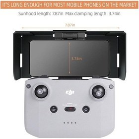 Resim Dji Mavic Air 2 Cep Telefonu Gölgelik Manyetik Katlanır Güneşlik 
