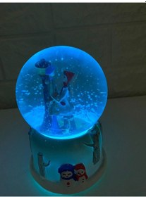 Resim Işıklı Müzikli Kar Küresi Romantik Aşıklar Kar Küresi 15x10 Cm 