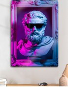 Resim Mitolojik Yunan Heykeli - Metal Baskı Duvar Tablosu, 4k 