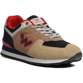 Resim Walkway Benin Bej-lacivert-kırmızı Kadın Sneaker 001 