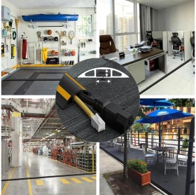 Resim Esnek Kablo Kanalı Şeritli Siyah / GT-KK08 