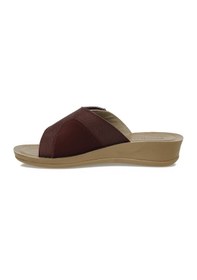 Resim Polaris 609008.z5pr Bordo Kadın Dolgu Topuk Terlik 000000000102037390 Bordo 