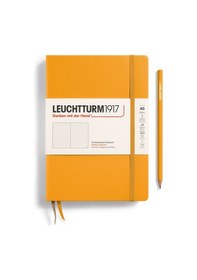 Resim Leuchtturm1917 Not Defteri Orta Boy A5 , Sert Kapak, 251 Numaralandırılmış Sayfa, Noktalı, Gündoğumu Sarı 