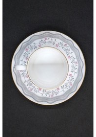 Resim Tuscan Fine English Bone China Vintage Kahve Fincanı 2 Parça 80 Ml Gri-beyaz 