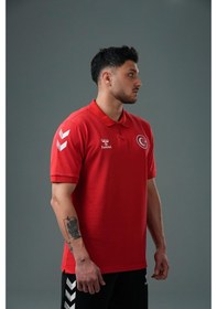 Resim Hummel Armin Milli Takım Kamp Tişört Kırmızı 