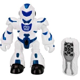 Resim Uzaktan Kumandalı Akıllı Dans Eden Robot Işıklı Sesli Müzikli Hareketli Robot - Mavi 