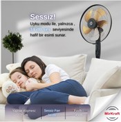 Resim Mirkraft Fs-m5018 18'' Dc Motor 5 Metal Kanatlı Ayaklı Vantilatör 