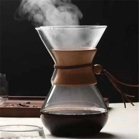 Resim Epinox Cam Dripper Kahve Ekipmanı - Kahve Demleme Aleti - Cam Kahve Demleme - (*chemex Benzeri) - 