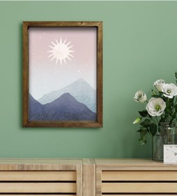 Resim Bk Gift Otel Odası Konseptli Doğal Masif Ahşap Çerçeveli Tablo 30 (551120291) 