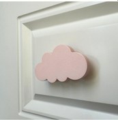 Resim Pomerol Pembe Bulut Dolap Kulpu - Çocuk Odası, Mutfak Ve Banyo İçin Şirin Ve Dayanıklı Mobilya Kulp 