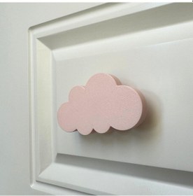 Resim Pomerol Pembe Bulut Dolap Kulpu - Çocuk Odası, Mutfak Ve Banyo İçin Şirin Ve Dayanıklı Mobilya Kulp 