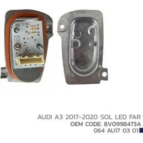 Resim Audı A3 2017-2020 Sol LED Far Modül 8V0998473A 