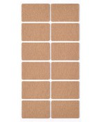 Resim Kitchen Design Lab 12 Adet 3.5x5.5 cm Dikdörtgen Yapışkanlı Sandalye Masa Koltuk Altı Parke Koruma Keçesi 