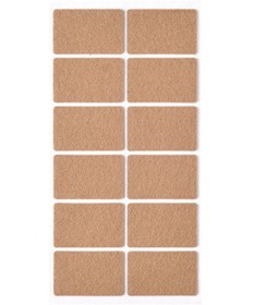 Resim Kitchen Design Lab 12 Adet 3.5x5.5 cm Dikdörtgen Yapışkanlı Sandalye Masa Koltuk Altı Parke Koruma Keçesi 