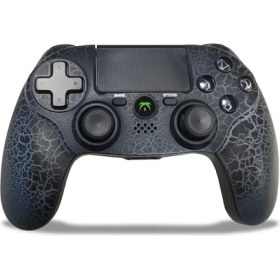 Resim Papajack Ps4 Komutu Için Siyah Denetleyici Ps4 Pro Kontrolü Ps4 Slim/ps3/ıphone Uyumlu/ıpad/ios/android/pc Çift Titreşimli Kablosuz Joystick (Yurt Dışından) 