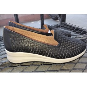 Resim Bags Shoes Floor Marine 24Y-072-0071 Kadın Deri Günlük Comfort Dolgu Taban Feta Ayakkabı 