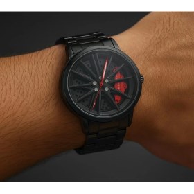 Resim G-Sport POLO Çelik İç Kadran Dönen Jant Spor Araba Modeli Erkek Kol Saati 