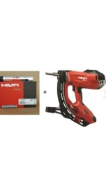 Resim Hılti Gx3 14-19 mm Gazlı Çivi Çakma Tabancası +1200 Adet X-C 27 G3 Mx Beton Çivileri (Şeritli) 
