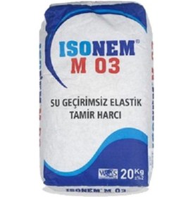 Resim İsonem M03 Su Geçirimsiz Elastik Tamir Harcı 20 Kg Gri 