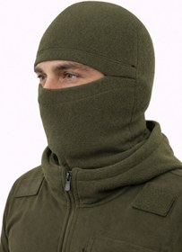 Resim thermo Sport Polar Kar Maskesi Balaklava Soğuğa Karşı Ekstra Koruma Unisex Haki 