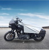 Resim Dashanshop Gargoyle Bells Motosiklet Ve Bisiklet Yağmurluğu - Mevsimlik Hafif Parlak Gümüş Renk 