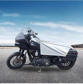 Resim Dashanshop Gargoyle Bells Motosiklet Ve Bisiklet Yağmurluğu - Mevsimlik Hafif Parlak Gümüş Renk 