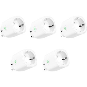 Resim Meross Matter Akıllı Wi-Fi Mini Priz 5'li Paket 