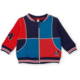 Resim Tuc Tuc Erkek Çocuk Lacivert Fleece Ceket - Kırmızı ve Mavi Detaylı - 6 Yaş 