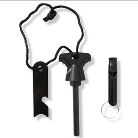 Resim Genel Markalar Magnezyum Çubuk 1.Sınıf Ateş Başlatıcı Kamp Çakmaktaşı Kit 3 in 1 