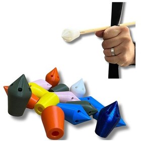 Resim Çavuş Oku 3 Adet Islıklı Ok Ucu Temren Çok Renkli 