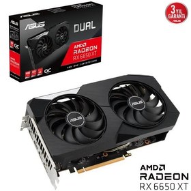 Resim ASUS RADEON ROG STRIX RX6650XT O8G V2 GAMING 8GB GDDR6 128bit OC 1xHDMI 3xDP EKRAN KARTI 