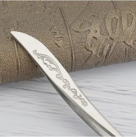 Resim Uniquem Çelik Akustik Cımbız Zargana Kavisli Eğik Uçlu İnce Cımbız Kıl Tüy Alma Çelik Cımbız XLC514 