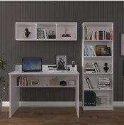 Resim Asra Trend Çalışma Masası Seti Çmt001 Beyaz 