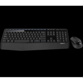 Resim Logıtech Mk345 Q Tr Mm Kablosuz Klavye Mouse Set Siyah 920-006514 Optik 