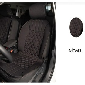 Resim Point Universal Oto Koltuk Minderi Kılıfı Ön İki Set Siyah 