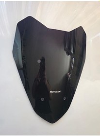 Resim Motocam Motolüx Rt2 Ragner Ön Cam 2023-2026 Model 40cm Siyah Renkli 4mm Uzun 