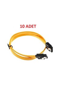 Resim Navidata 50cm Kilitli Serial Ata Sata Data Kablo Klipsli 10 Adet 