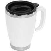 Resim S-link SL-TM1981 Beyaz 415ML Iç 304 Dış 201 Paslanmaz Çelik Kupa 
