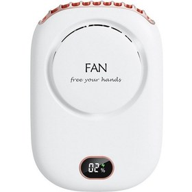 Resim Jian Fan Tembel Yapraksız Fan Asılı Belıboyun Vantilatörü - Beyaz 