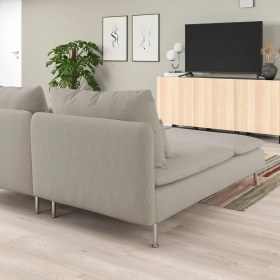 Resim IKEA Bej Lüks Kanepe - Uzanma Koltuklu 2'li Kanepe 