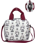 Resim Stylo Bye Bye Lunch Omuz Askılı Beslenme Çantası ve Termos Yemek Taşıma Çantası - Bordo - Bordo / Standart 