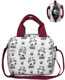 Resim Stylo Bye Bye Lunch Omuz Askılı Beslenme Çantası ve Termos Yemek Taşıma Çantası - Bordo - Bordo / Standart 