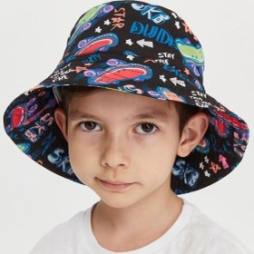 Resim Benitto Kids Erkek Çocuk Desenli Bucket Şapka 7011-turuncu Turuncu 