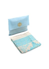 Resim Tafta Seccade - Şantuk Keseli - Mavi Renk 