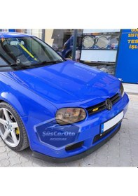 Resim Vw Golf 4 1997-2003 Uyumlu Üniversal Astra H Lip Esnek Ön Lip 2 Parça Tampon Altı Dil Karlık Ön Ek 00 Şüscaroto Aksesuar 