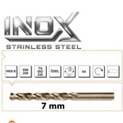 Resim MATKAPBİLEME MAKİNA TAKIM ALTIN SERİ INOX 7 MM HSSE DIN338 MATKAP UCU DELME UCU 