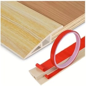 Resim Dashanshop 1 Adet 39.37" Pvc Ahşap Desenli Geçiş Şeridi - Yapışkanlı Eşik Rampası 