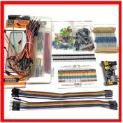 Resim Gaojunshop01 Elektronik Hobi Başlangıç Seti Mb 102 Breadboard Güç Modülü Ve Kablolar 