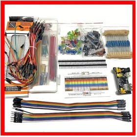 Resim Gaojunshop01 Elektronik Hobi Başlangıç Seti Mb 102 Breadboard Güç Modülü Ve Kablolar 