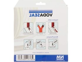 Resim MarkEntegra Kauçuk Profil Kapı ve Pencere Izolasyon Bandı, Kendinden Yapışkanlı 